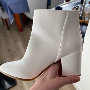 Shein white booties!